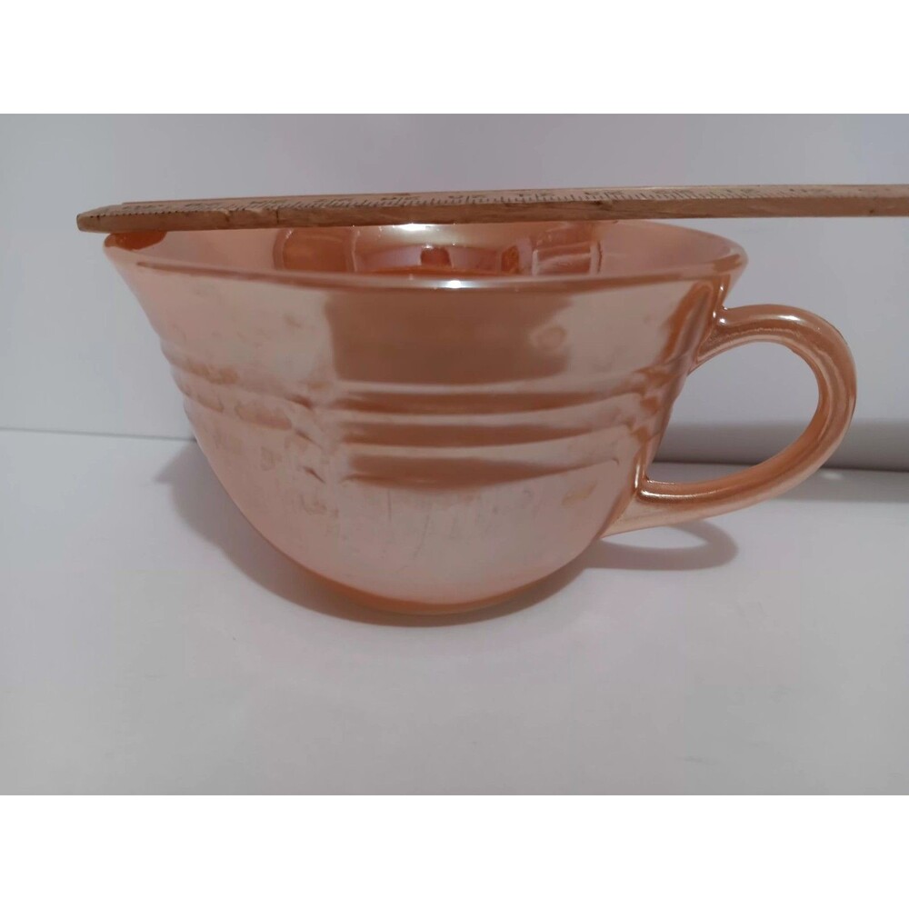 Fire King Peach Lusterware Coffee Tea Cup Vintage - Picture 10 of 11